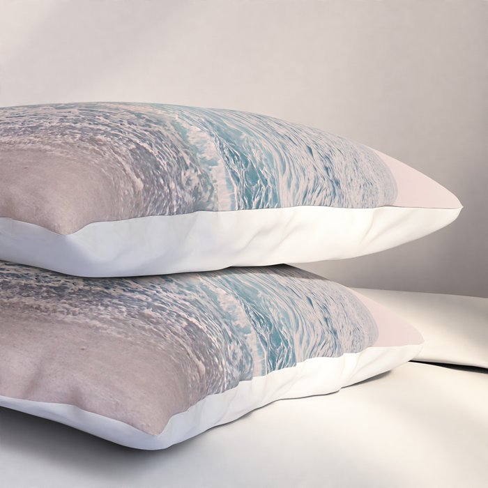 ROSEGOLD BEACH MORNING LANDSCAPE Pillow Sham Gallery Image 3