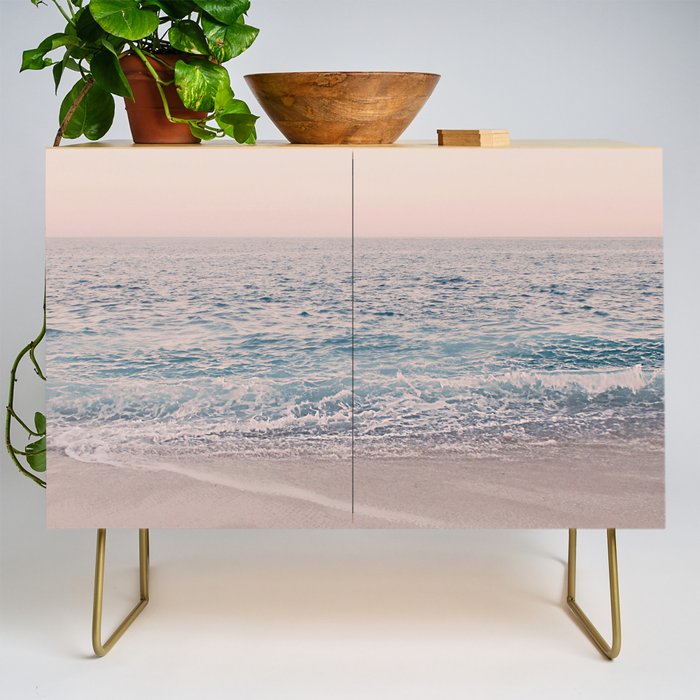 ROSEGOLD BEACH MORNING LANDSCAPE Credenza Gallery Image 1