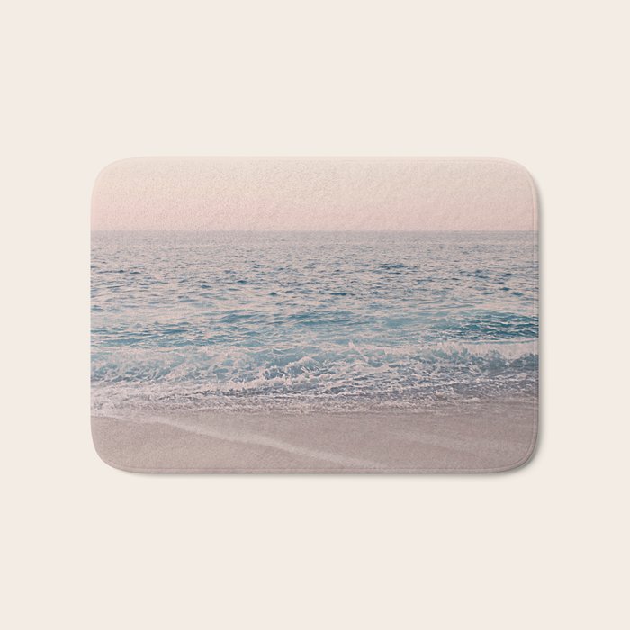 ROSEGOLD BEACH MORNING LANDSCAPE Bath Mat Gallery Image 1