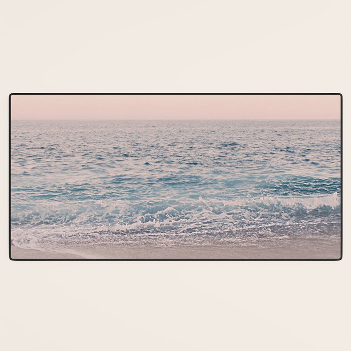 ROSEGOLD BEACH MORNING LANDSCAPE Desk Mat Gallery Image 3