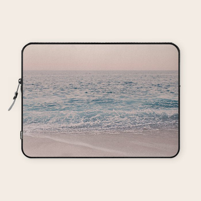ROSEGOLD BEACH MORNING LANDSCAPE Laptop Sleeve Gallery Image 1