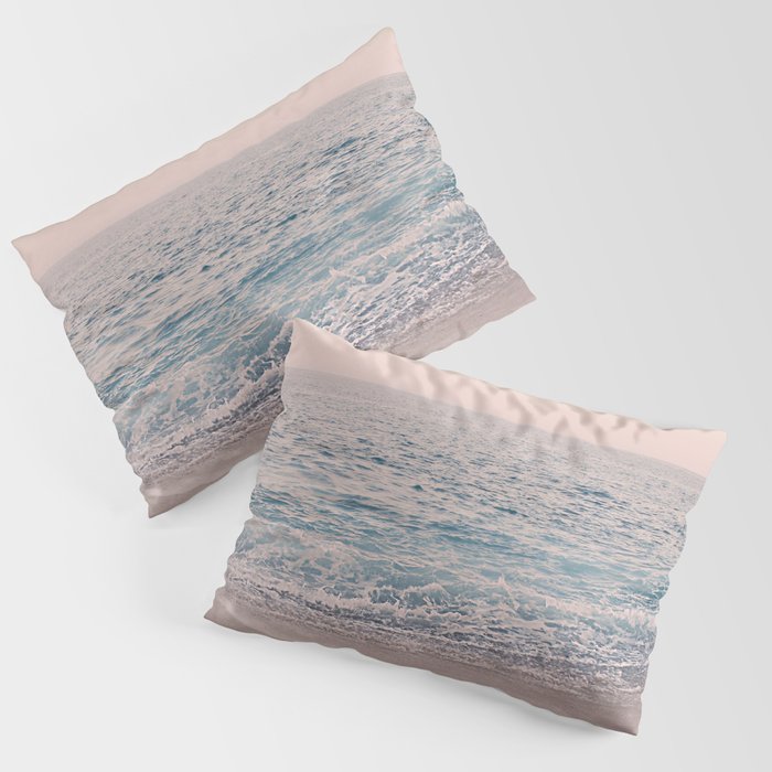 ROSEGOLD BEACH MORNING LANDSCAPE Pillow Sham Gallery Image 1