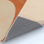 abstract retro shapes earthy 3 Rug Gallery Image 4