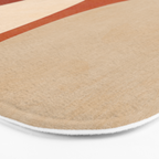 abstract retro shapes earthy 3 Bath Mat Gallery Image 3
