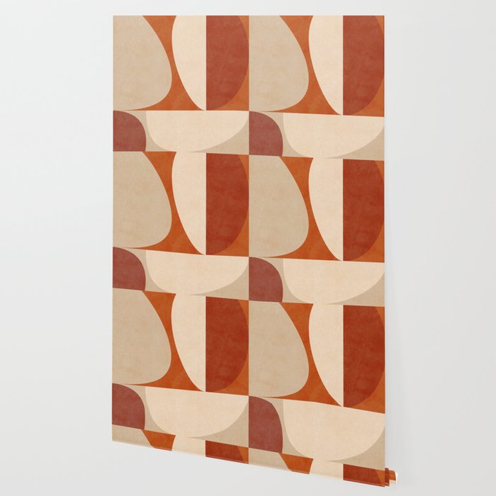 abstract retro shapes earthy 3 Wallpaper Gallery Image 2