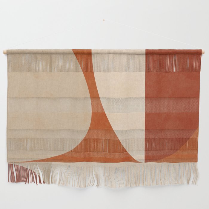 abstract retro shapes earthy 3 Wall Hanging Gallery Image 1