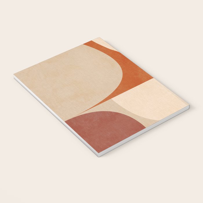 abstract retro shapes earthy 3 Notebook Gallery Image 3
