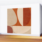 abstract retro shapes earthy 3 Wall Mural Gallery Image 2