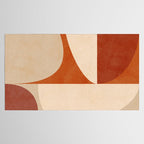 abstract retro shapes earthy 3 Tablecloth Gallery Image 2