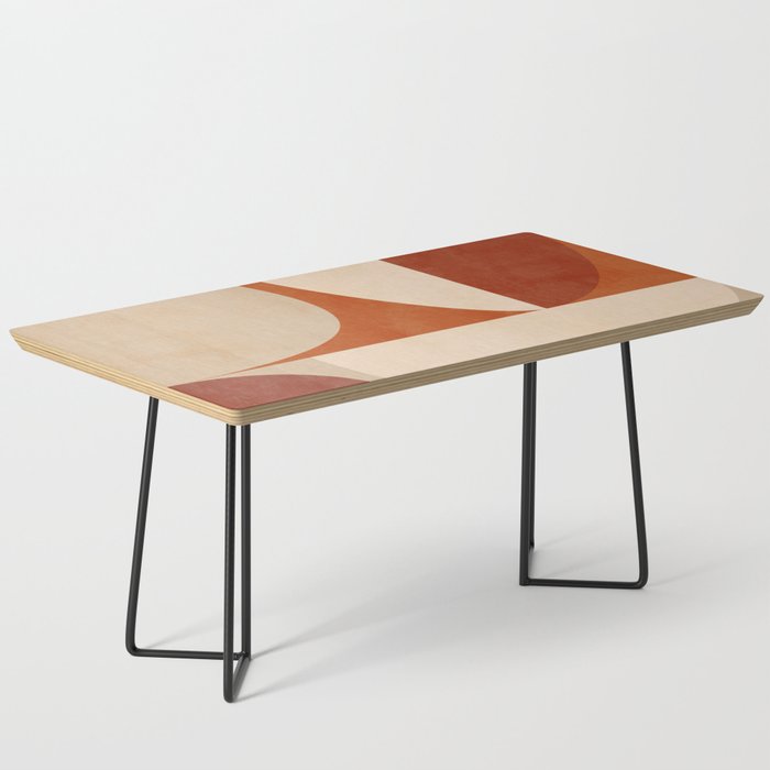 abstract retro shapes earthy 3 Coffee Table Gallery Image 1