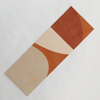 abstract retro shapes earthy 3 Yoga Mat Gallery Image 1