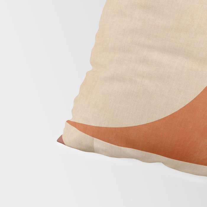 abstract retro shapes earthy 3 Pillow Sham Gallery Image 4