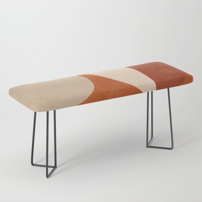 abstract retro shapes earthy 3 Bench Gallery Image 1