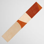 abstract retro shapes earthy 3 Table Runner Gallery Image 3