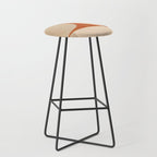 abstract retro shapes earthy 3 Stool Gallery Image 1