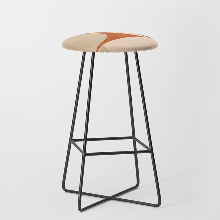 abstract retro shapes earthy 3 Stool Gallery Image 1