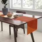 abstract retro shapes earthy 3 Table Runner Gallery Image 2