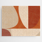 abstract retro shapes earthy 3 Jigsaw Puzzle Gallery Image 1