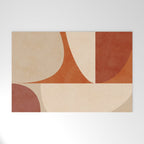 abstract retro shapes earthy 3 Welcome Mat Gallery Image 1
