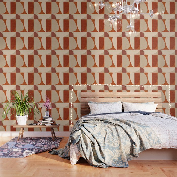 abstract retro shapes earthy 3 Wallpaper Gallery Image 3