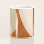 abstract retro shapes earthy 3 Coffee Mug Gallery Image 4