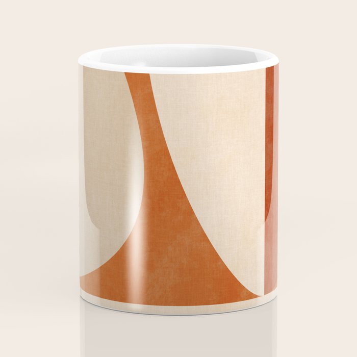 abstract retro shapes earthy 3 Coffee Mug Gallery Image 4