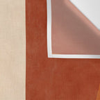 abstract retro shapes earthy 3 Wall Tapestry Gallery Image 3