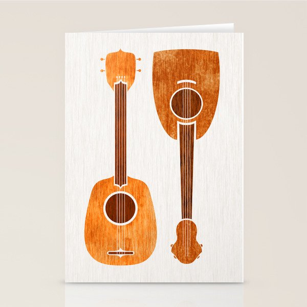 Hawaiian Ukuleles Stationery Card Gallery Image 1