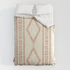 oceania diamond stripes - ginger on cream Comforter Gallery Image 6