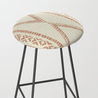 oceania diamond stripes - ginger on cream Stool Gallery Image 2