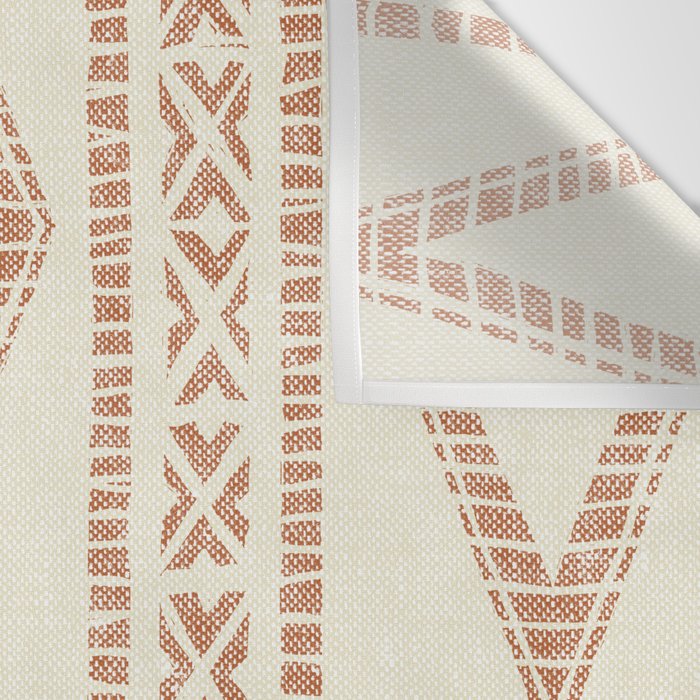oceania diamond stripes - ginger on cream Wall Tapestry Gallery Image 3