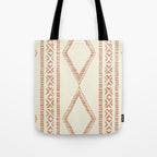 oceania diamond stripes - ginger on cream Tote Bag Gallery Image 1