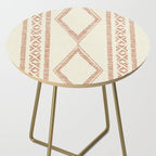 oceania diamond stripes - ginger on cream Side Table Gallery Image 2