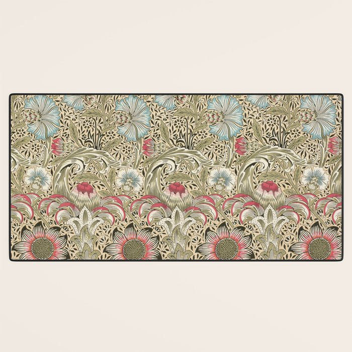Corncockle Vintage William Morris Floral Desk Mat Gallery Image 3