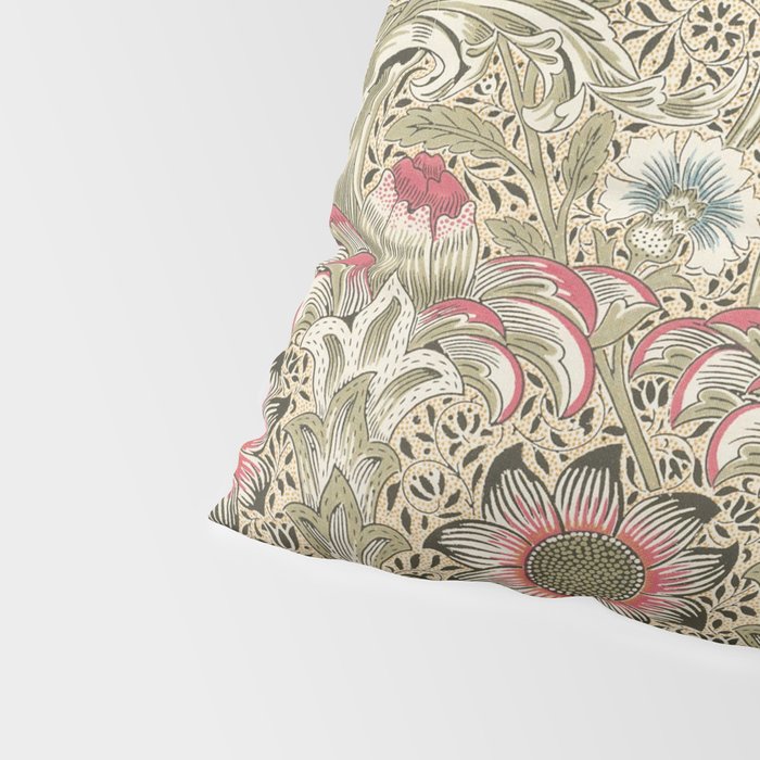Corncockle Vintage William Morris Floral Pillow Sham Gallery Image 4