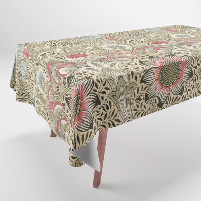 Corncockle Vintage William Morris Floral Tablecloth Gallery Image 1