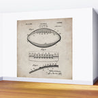 Football Patent - American Football Art - Antique Wall Mural Gallery Image 2
