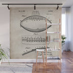 Football Patent - American Football Art - Antique Wall Mural Gallery Image 1