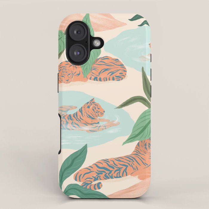 Chilling Tigers iPhone Case Gallery Image 1
