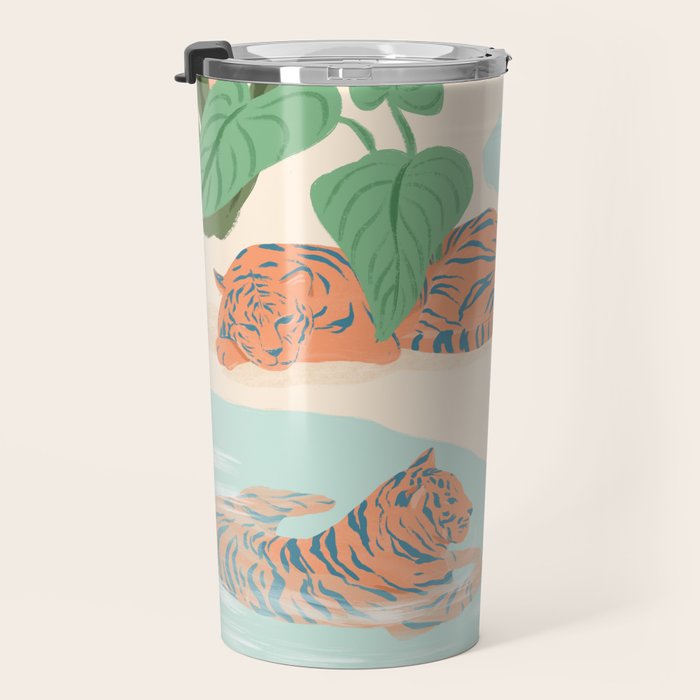 Chilling Tigers Travel Mug Gallery Image 3