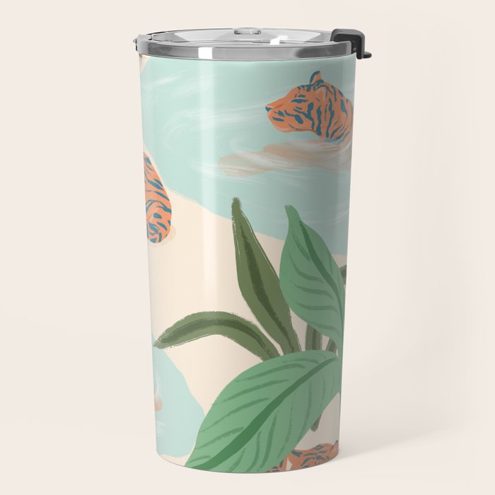 Chilling Tigers Travel Mug Gallery Image 2