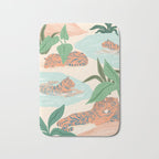 Chilling Tigers Bath Mat Gallery Image 1