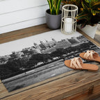 Tower of London, England, 19th Century vintage black and white photographic art print Outdoor Rug Gallery Image 2