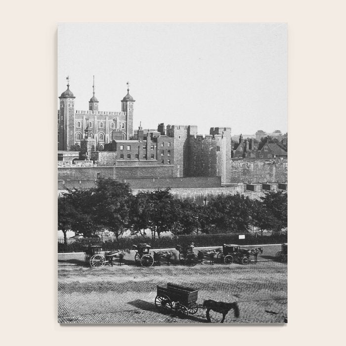 Tower of London, England, 19th Century vintage black and white photographic art print Notebook Gallery Image 4