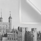 Tower of London, England, 19th Century vintage black and white photographic art print Wall Tapestry Gallery Image 3