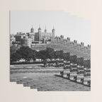 Tower of London, England, 19th Century vintage black and white photographic art print Wrapping Paper Gallery Image 3