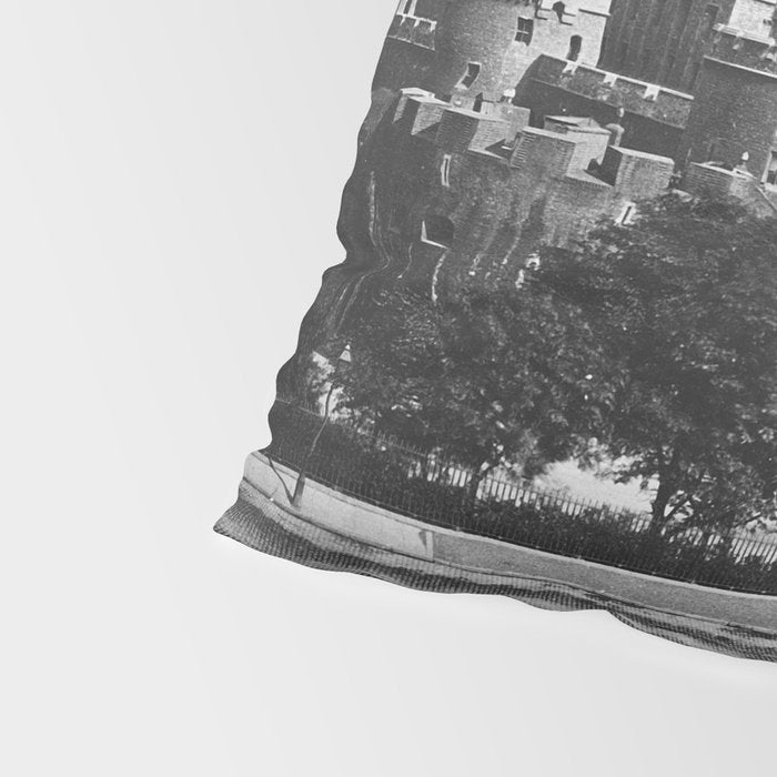 Tower of London, England, 19th Century vintage black and white photographic art print Pillow Sham Gallery Image 4
