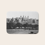 Tower of London, England, 19th Century vintage black and white photographic art print Bath Mat Gallery Image 1