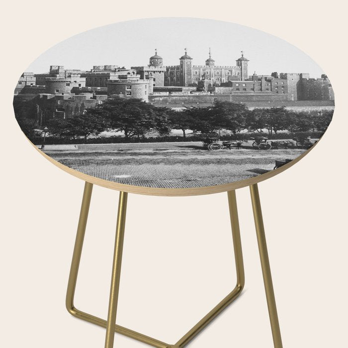 Tower of London, England, 19th Century vintage black and white photographic art print Side Table Gallery Image 2