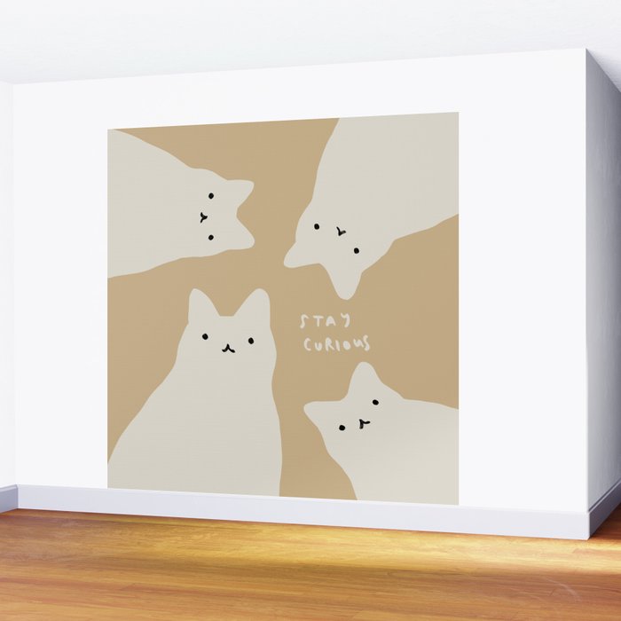 The Curious Cats Wall Mural Gallery Image 2